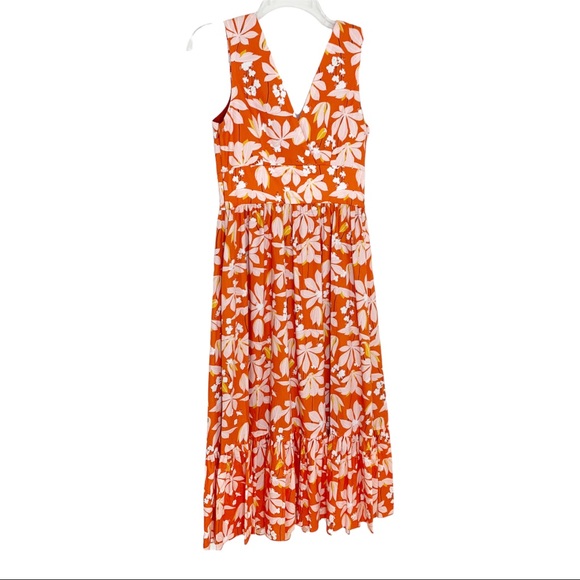 Sachin & Babi Dress Dany Floral V-Neck Sleeveless Midi 4 NWT - Picture 4 of 10
